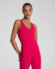SPANX® BoostUp V-Neck Shelf Tank | Fuchsia