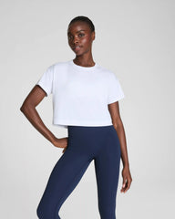 SPANX® BoostUp Cropped Tee | Vivid White