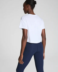 SPANX® BoostUp Cropped Tee | Vivid White