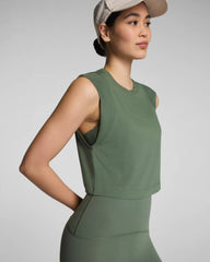 SPANX® BoostUp Cropped Tank | Eucalyptus