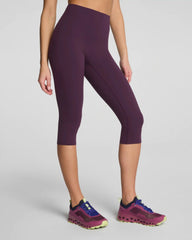 SPANXshape® BodyLine Cropped Leggings with Mid-Tummy Compression, 19" | Blackberry