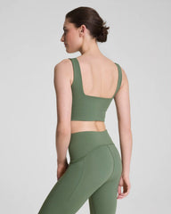 SPANX® BoostUp Cropped Square Neck Shelf Tank | Eucalyptus