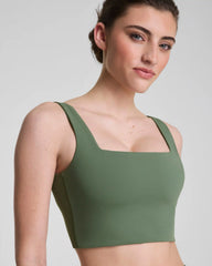 SPANX® BoostUp Cropped Square Neck Shelf Tank | Eucalyptus