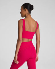 SPANX® BoostUp Cropped Square Neck Shelf Tank | Fuchsia
