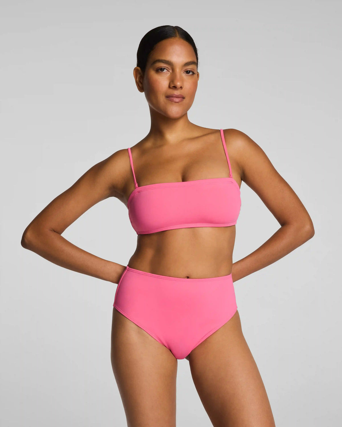 SPANXsmooth® Swim Bandeau Bikini Top | Hibiscus