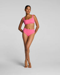 SPANXshape® Swim Hi-Rise Cheeky Bikini Bottom | Hibiscus