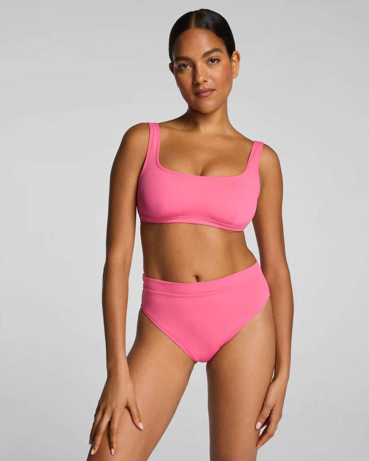 SPANXshape® Swim Scoop Neck Bikini Top | Hibiscus