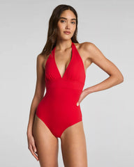 SPANXsculpt® Swim Halter One Piece | SPANX® Red