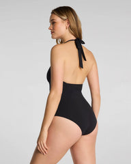 SPANXsculpt® Swim Halter One Piece | Very Black