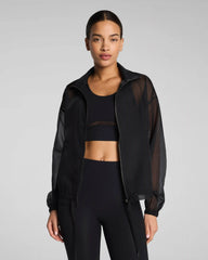 SPANX® BodyLine Sheerious Full Zip Jacket | Very Black