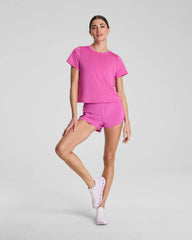 SPANX® BoostUp Crewneck Tee with StayCool Tech | Aurora