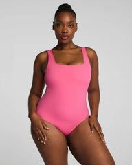 SPANXsculpt® Swim Square Neck One Piece | Hibiscus
