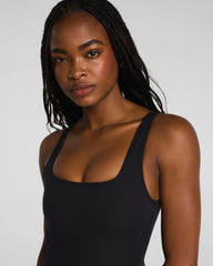 SPANXsculpt® Swim Square Neck One Piece | Very Black