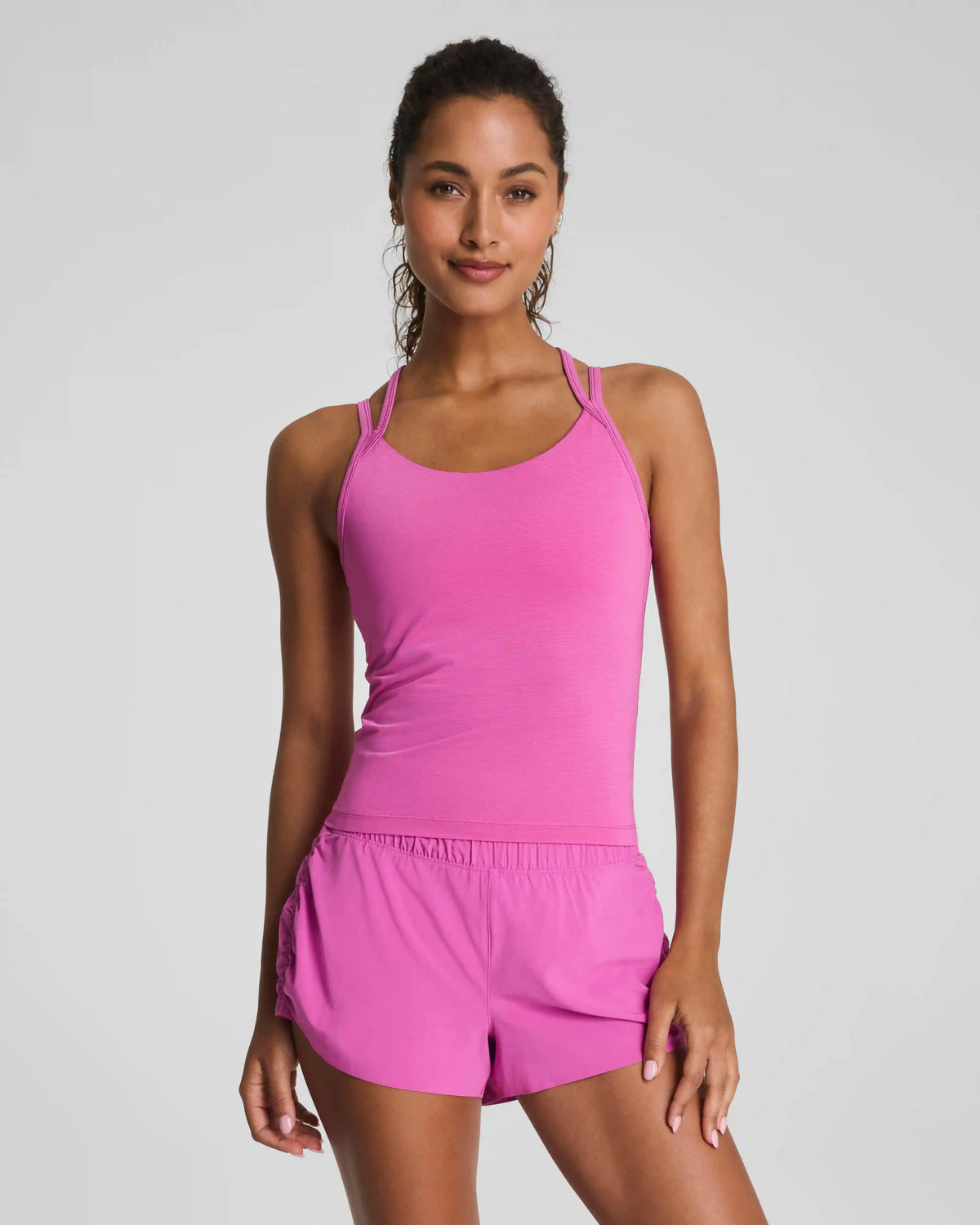 SPANX® BoostUp Scoop Neck Shelf Tank with StayCool Tech | Aurora