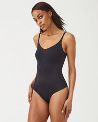 SPANXshape® Invisible Cami Thong Bodysuit | Very Black